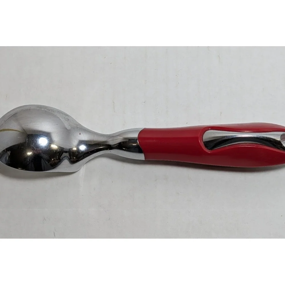 Cuisinart Ice Cream Scoop Stainless Steel Red Handle Kitchen Utensil